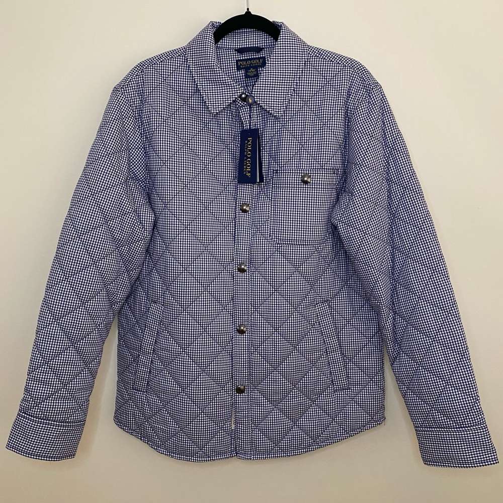 Polo Golf Ralph Lauren Magnolia Lane Navy MU Button Down Jacket NWT Size Medium